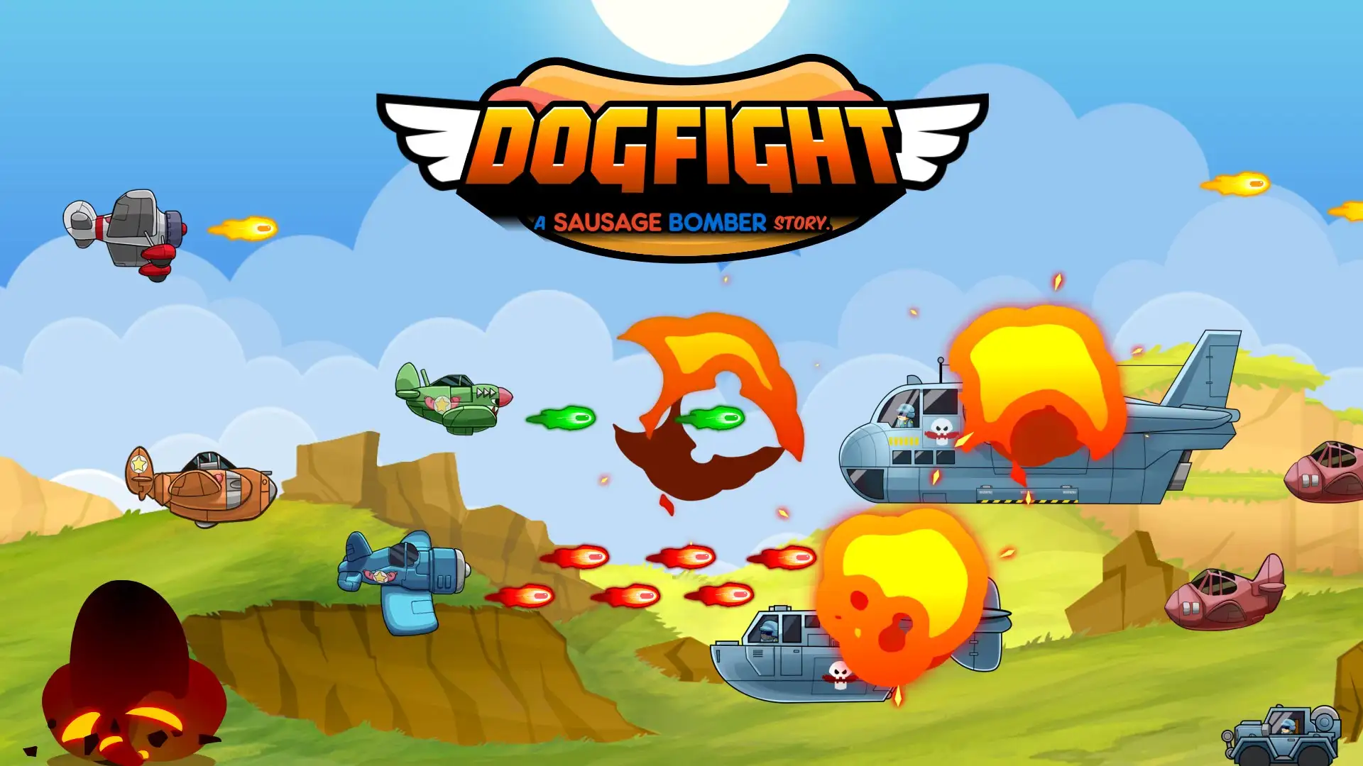 Dogfight: A Sausage Bomber Story, un joc de «marcianets» per a tota la família